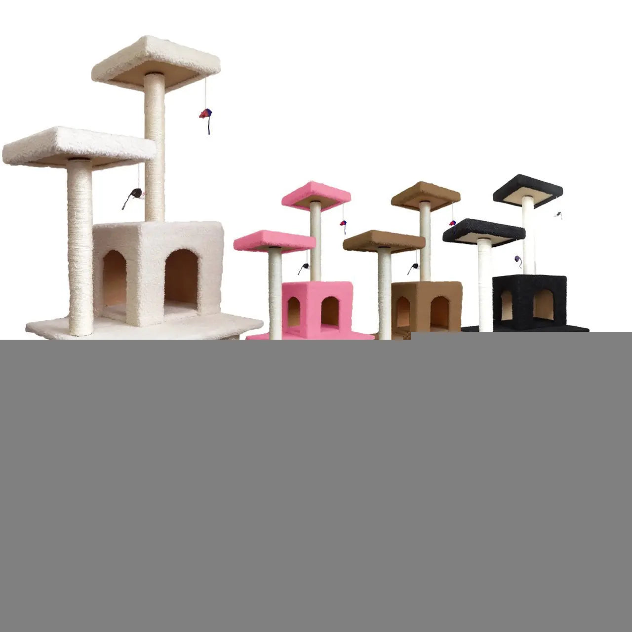 Cat Tree with Scratching Board and Climbing Frame