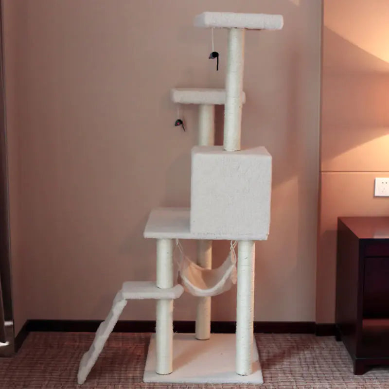 Cat Tree with Scratching Board and Climbing Frame