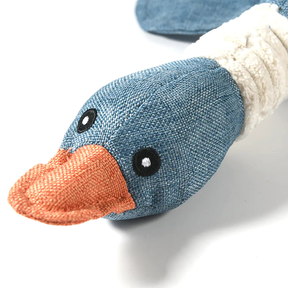 Pet Sounding Toys for Dogs - Linen Wild Goose Design