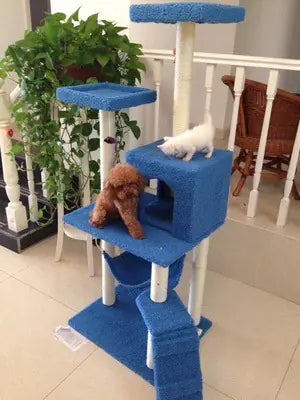 Cat Tree with Scratching Board and Climbing Frame