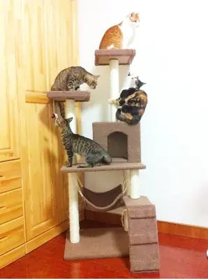 Cat Tree with Scratching Board and Climbing Frame