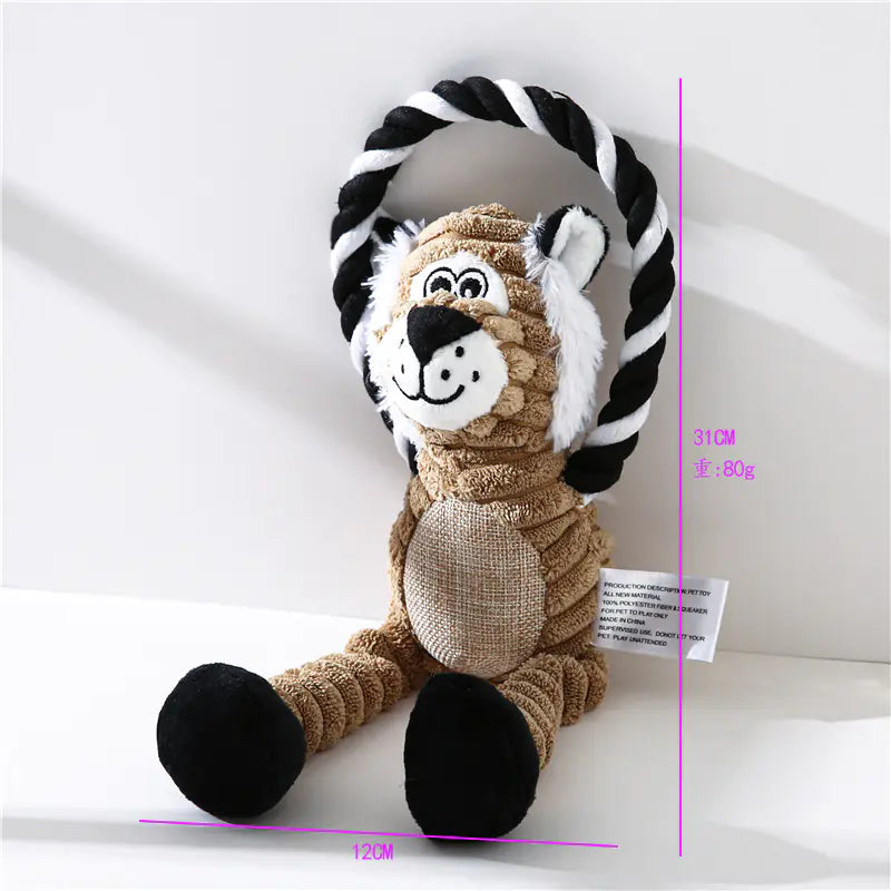Amazon Plush Pet Toys - Monkey, Lion, Elephant Interactive