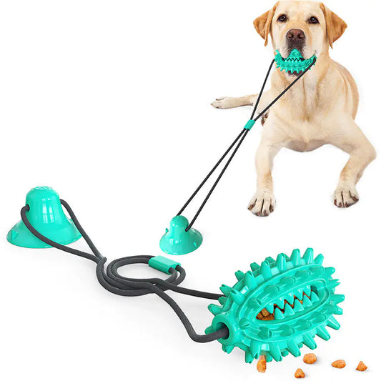 Sucker Dog Toy Tug-of-War Molar Stick with Ball