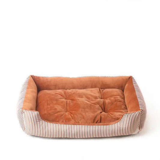 Striped Pet Bed for Medium to Large Dogs and Cats