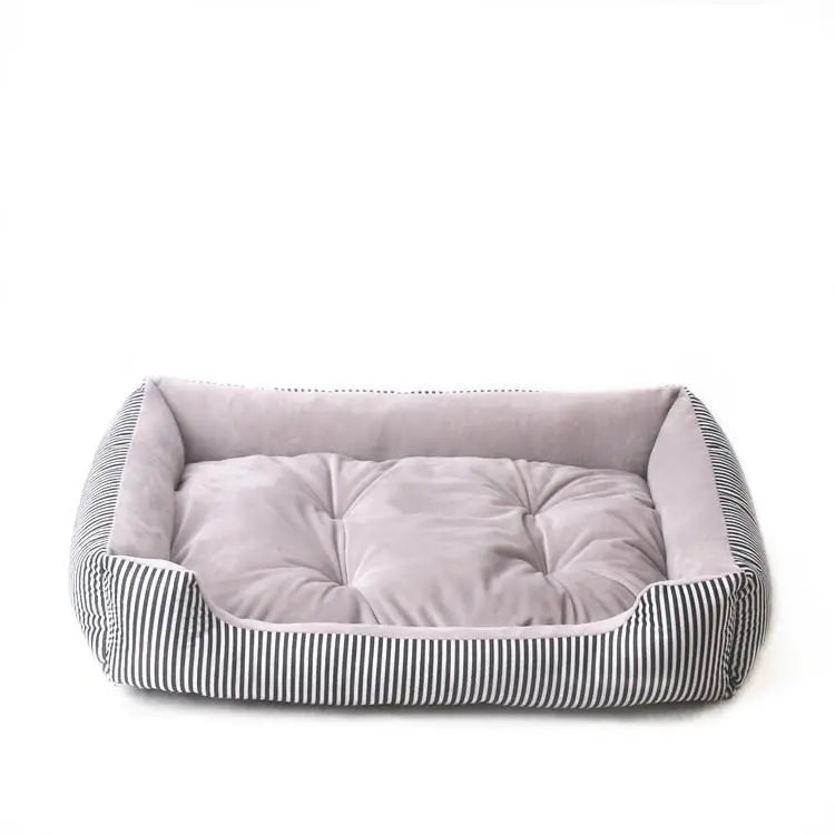 Striped Pet Bed for Medium to Large Dogs and Cats