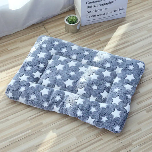 Thick Plush Cat Bed and Dog Blanket with Warm Padding