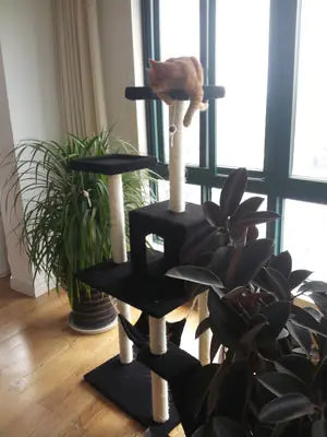 Cat Tree with Scratching Board and Climbing Frame